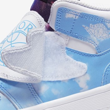 Nike Sky Jordan 1 Fearless - Fiatalabb Gyerek Utcai Cipő - Kék/Fekete/Fehér